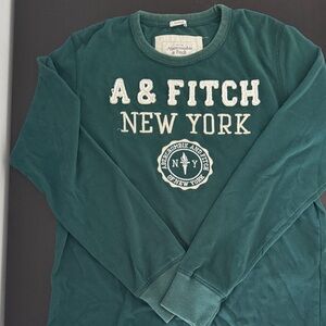 Abercrombie & Fitch Green Long Sleeve Shirt